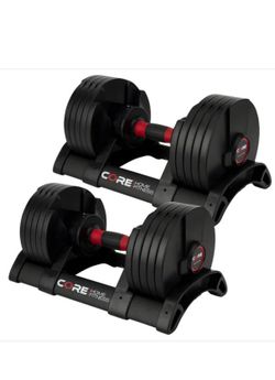 Core Home Fitness Adjustable Dumbbell Set