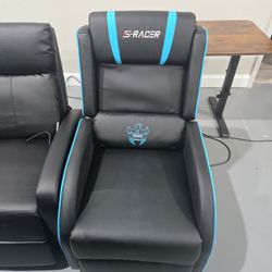 New Gaming Recliner Chair, Racing Style Gaming Sofa, PU Leather Home Theater Seating, Modern Living Room Recliners Ergonomic Comfortable Gamer Lounge 