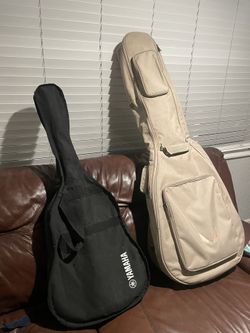 Yamaha Acoustic (not Electric) And Dean Electric Bass
