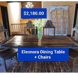 Eleonora Dining Table + Chairs 