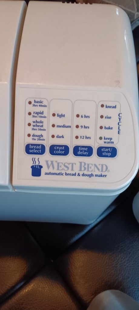 West Bend Bread And Dough Maker