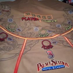 REAL BACCARAT AND HIGH CARD FLUSH LAYOUTS FOR TABLE GAMES