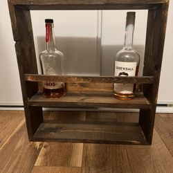 Rustic Farmhouse Bar Shelf