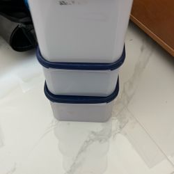 3 Tupperware Storage Containers 