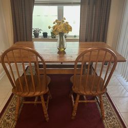 Solid Wood Dining Table Set