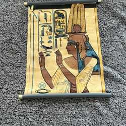 Egyptian Scroll Art Display 