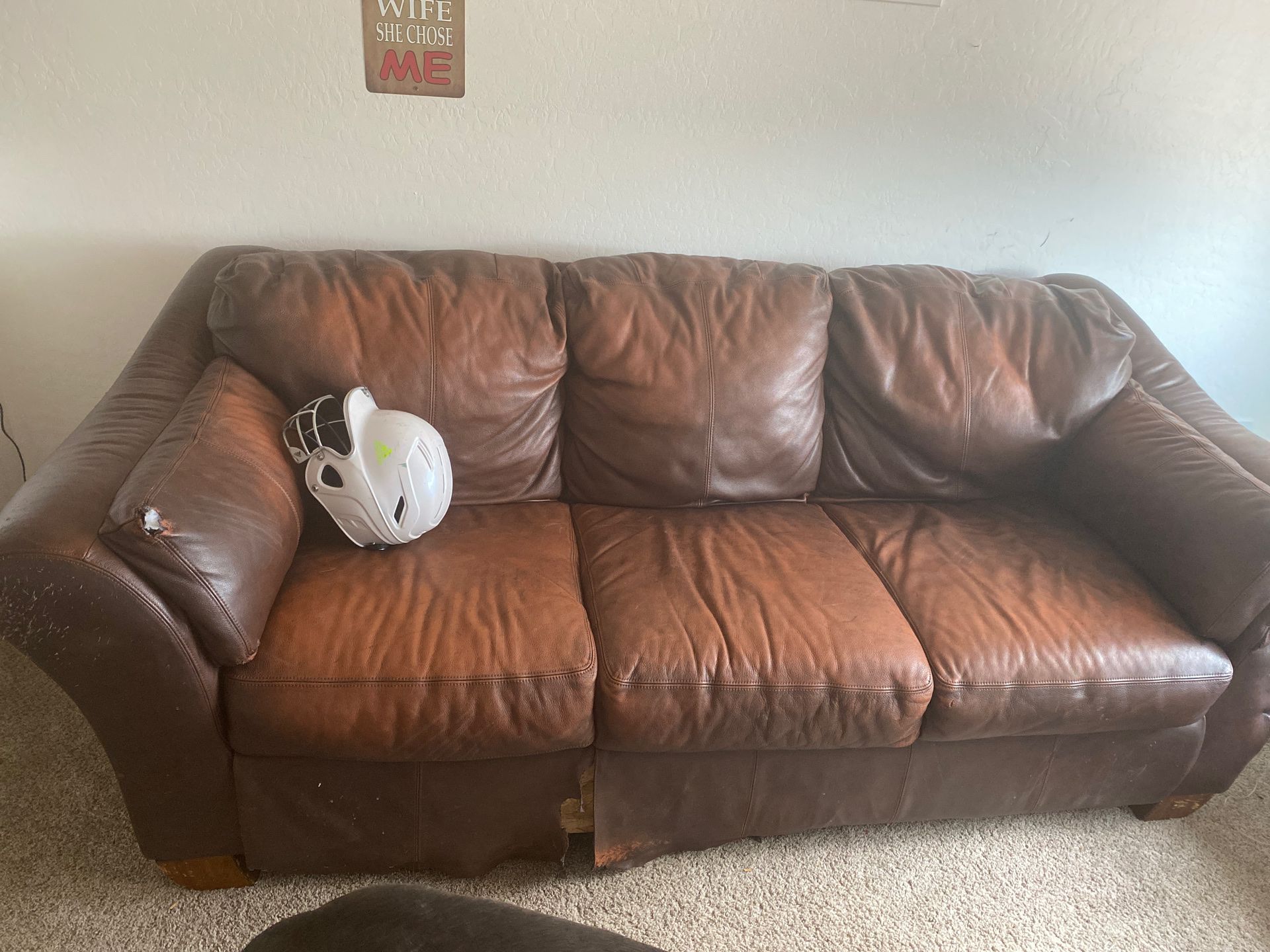 Free couch and loveseat