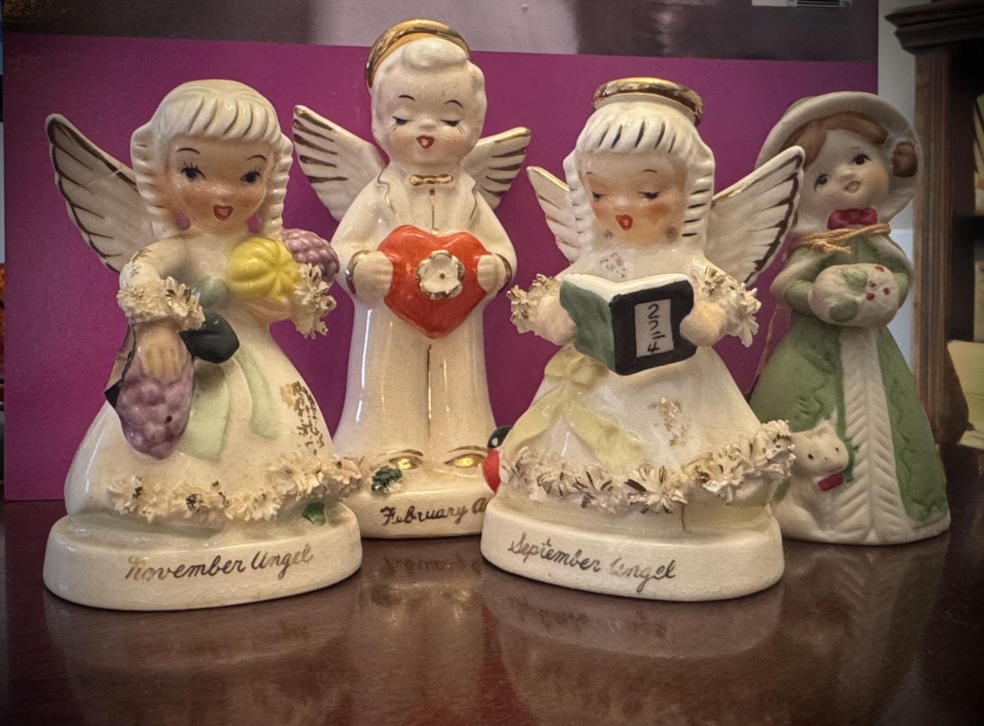 Napco Angel Figurines | Holliday Belle | Collectors