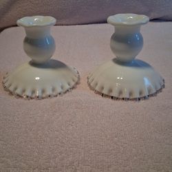 Vintage Fenton SilverCrest Candlesticks