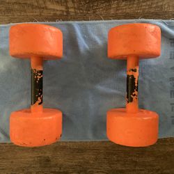  Set Of Two 30 Pound Dumbbells 
