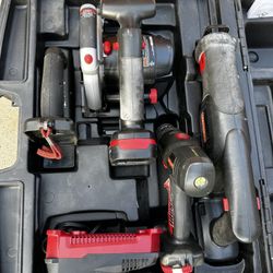  Craftsman 5 Piece 19.2V Power Tools Kit with Battery, Charger, Case. They work