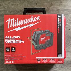 Milwaukee USB3.0 Cross-line Laser Level Kit