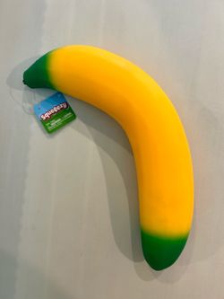 Squeeezy Jumbo Banana Squishy Stress Toy New