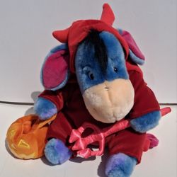 Eeyore Halloween Devil Costume 12" Plush