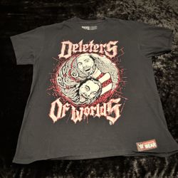 Mens Large WWE Bray Wyatt Matt Hardy Deleters Of Worlds Tshirt