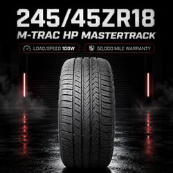 🔥 245/45ZR18 M-TRAC HP MASTERTRACK Tires 🔥