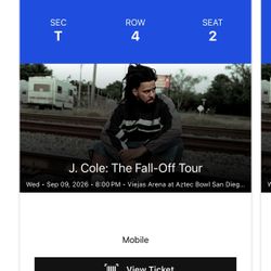 J Cole The Fall Off Tour San Diego Tickets