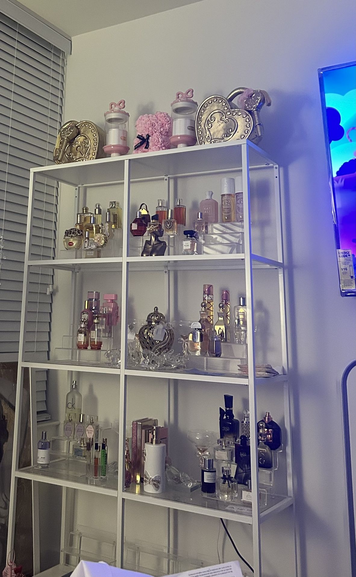 IKEA White Glass Shelf