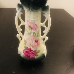 Hand Painted Vintage Vase 