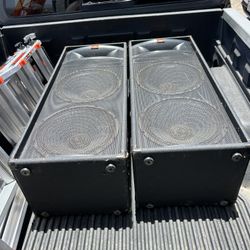 Concert Speaker Setup JBL, Mixer, Amp, Music