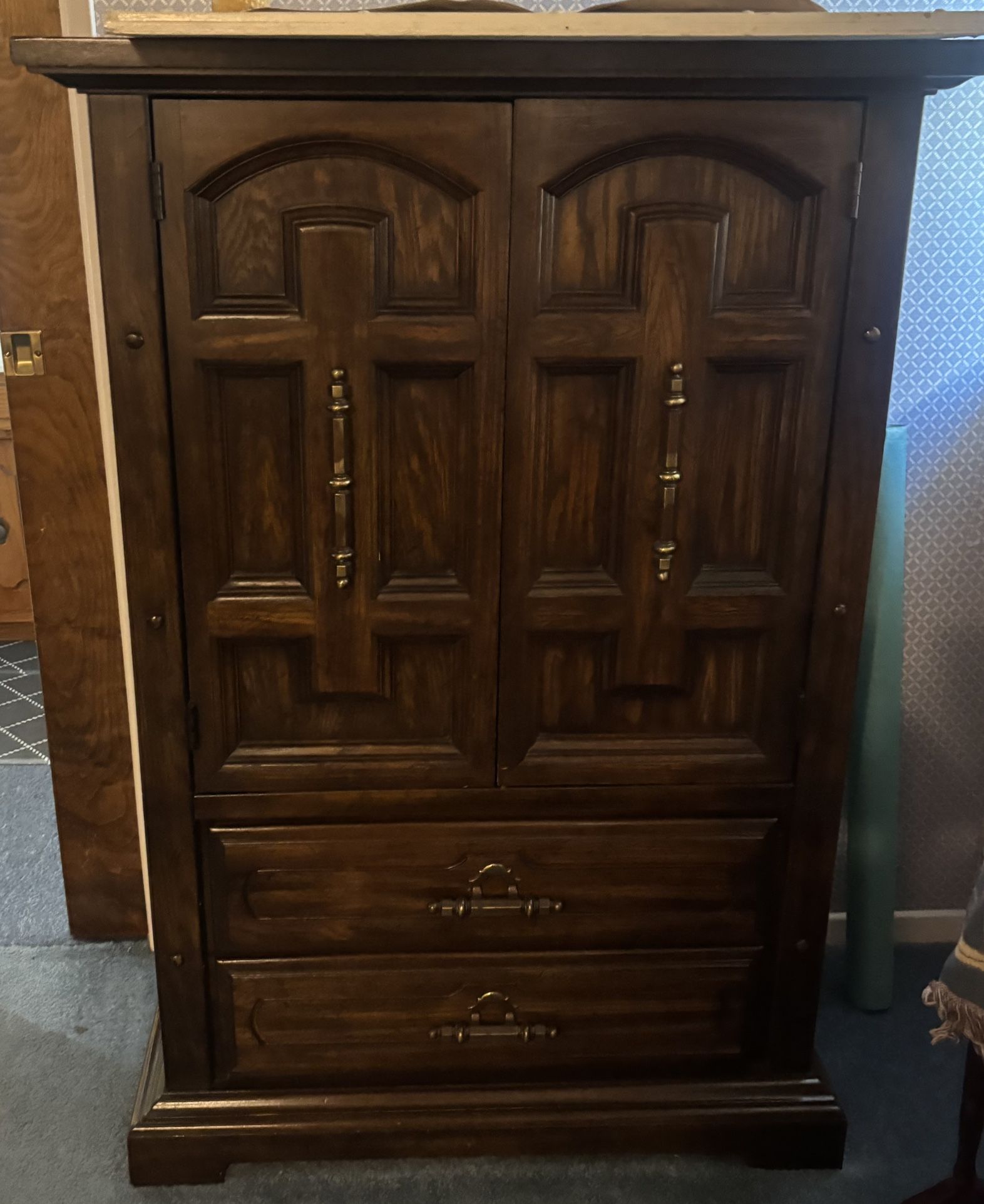 Solid Wood Armoire 