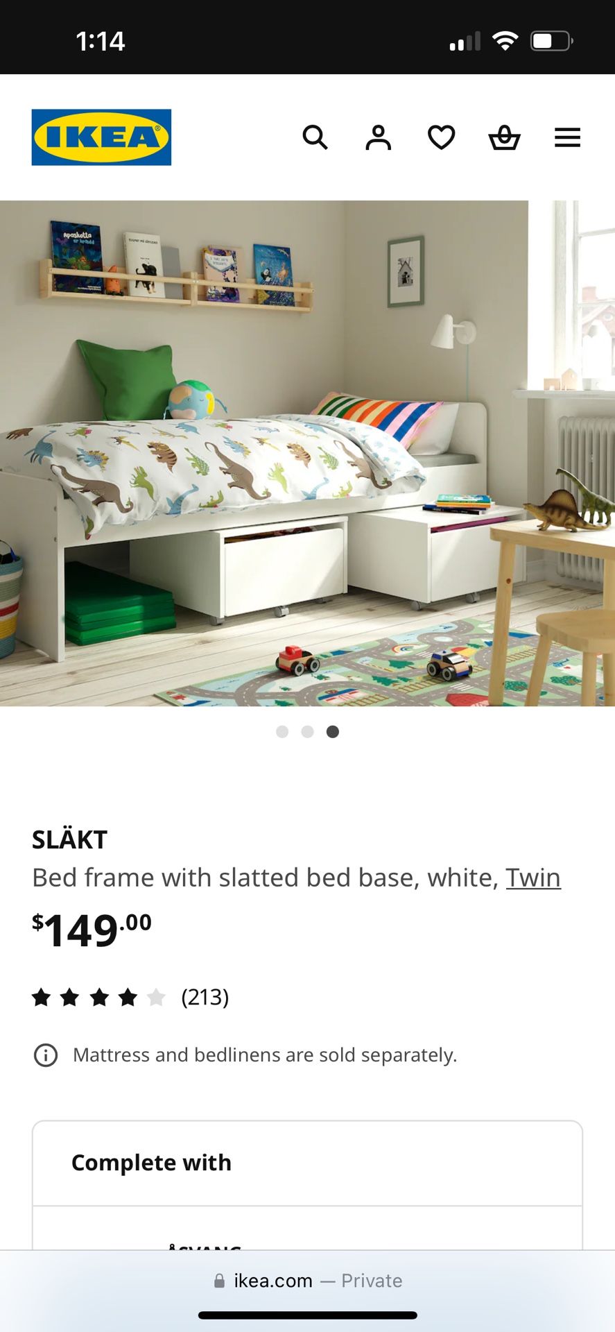 Twin SLAKT Bed