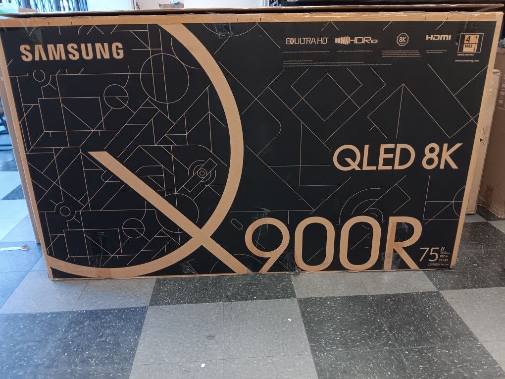 SAMSUNG 75" INCH NEO QLED 8K SMART TV Q900R ACCESSORIES INCLUDED 