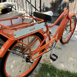 Beach Cruiser 26 Inch Ready To Ride Bright Orange $100 like new