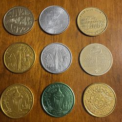 Vintage 9 Mardi Gras Tokens-$80