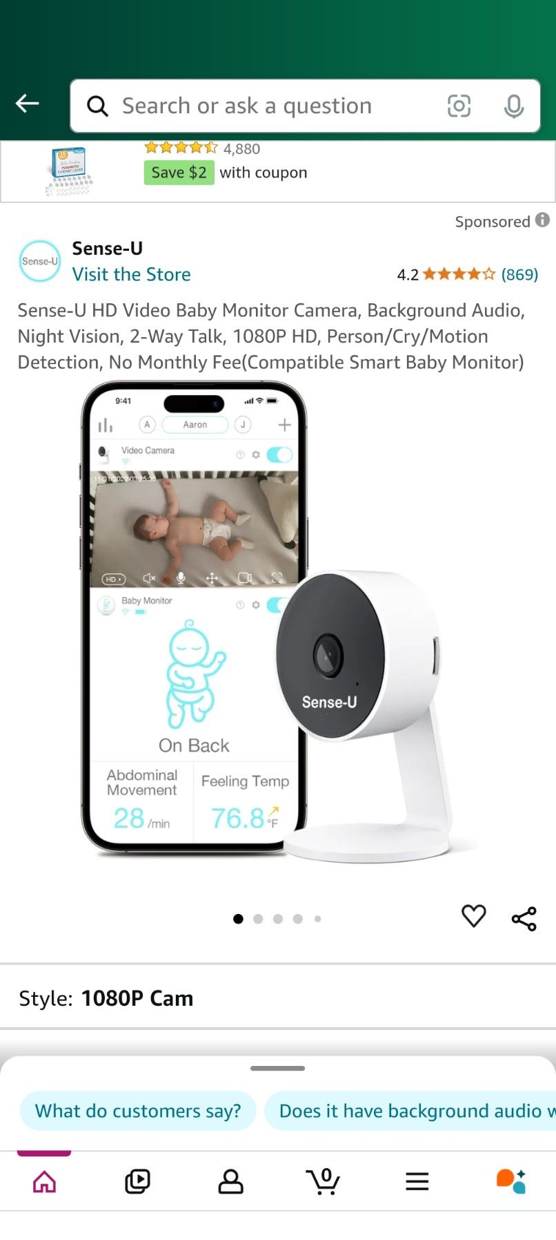 SENSE-U INDOOR CAMERA 2