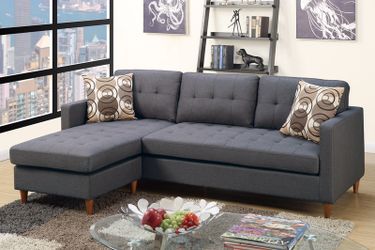 New modern grey sofa sectional