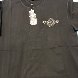 Black Chrome Hearts Tee.  S,m,l,xl