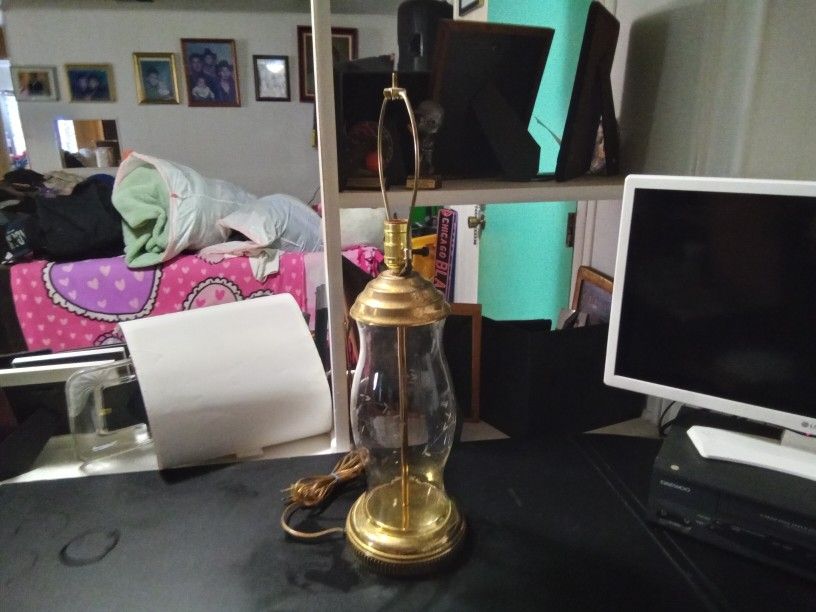 Vintage Princess House Glass Lamp
