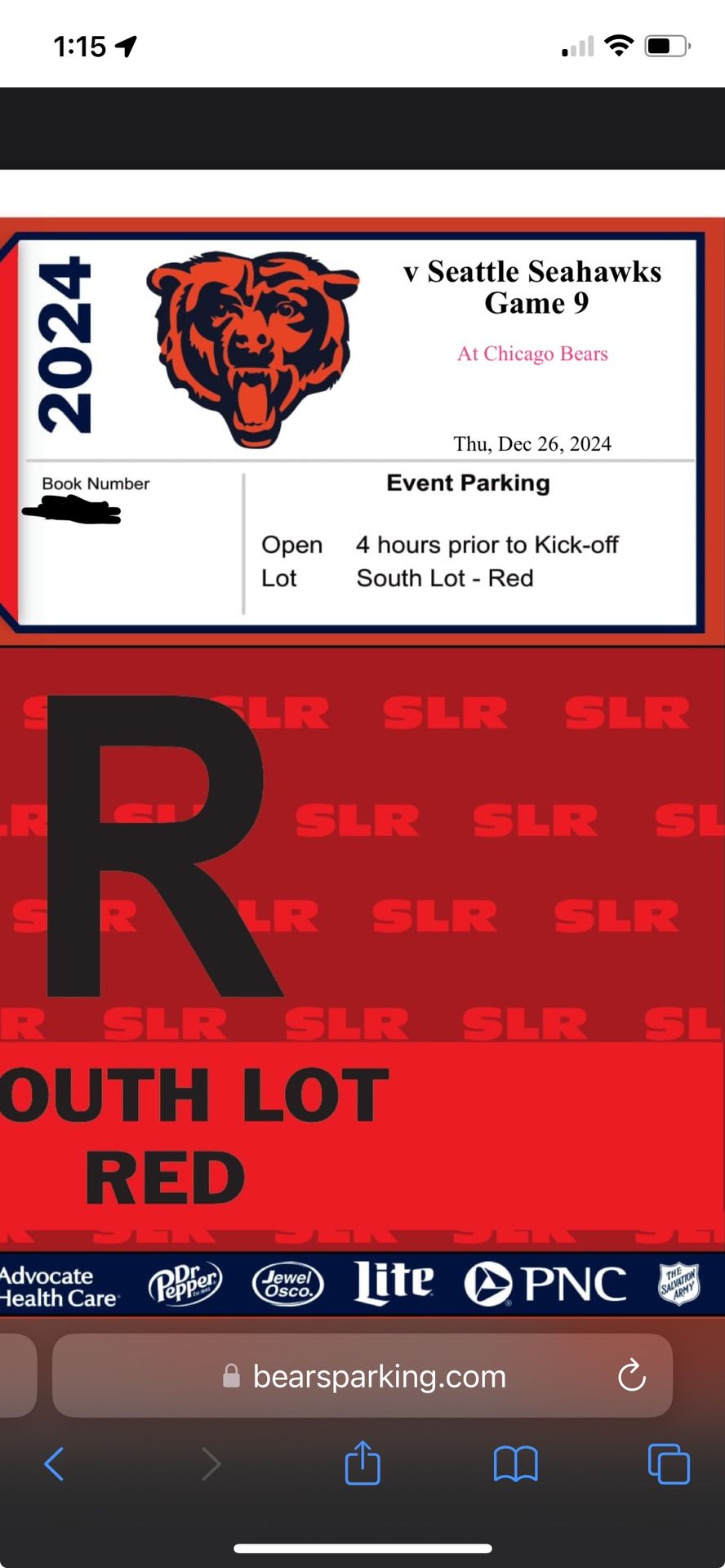 Chicago Bears Parking South Lot