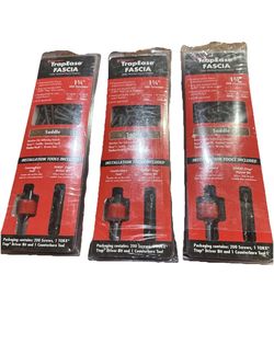 3 FastenMaster TrapEase Fascia 1 3/4" Decking Screws 200 Ct + Tools Saddle Color