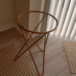 Gold  End Tables (2)