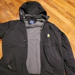 Mens Carhartt Super Delux Hooded Coat