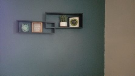 Shelves black and white