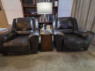 Two electric recliners