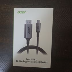 ACER USB C to Displayport Cable 4K@60Hz