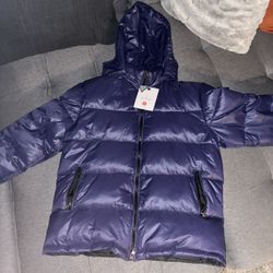 Moncler Coat Dark Blue/Purple 