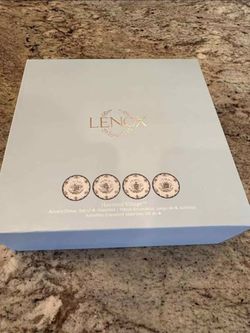 Lenox Haunted Village Accent Plates Set of 4 Porcelain (Sealed)