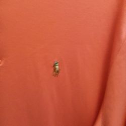 Large Classic Fit Polo Shirt Orange Mens 50$