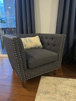 Navy Blue Accent Chair