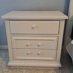 White Painted Bed Side Table 26W" x 16"D x 26"H * Pickup in Apopka