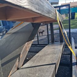 Homemade Double-Decker Workbenches