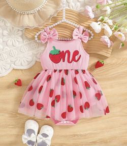 One Strawberry Dress