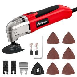 AVID POWER Oscillating Tool, 22000 OPM Electric Oscillating Multi Tool With 3°Oscillation Angle, Cutting, Sanding, Grinding, Scraping, 11 Accessories 