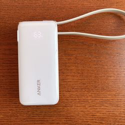 NEW Anker Nano 3-in-1 Portable Charger, 10,000mAh With Built in Cable