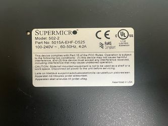 Supermicro 502-2 Server